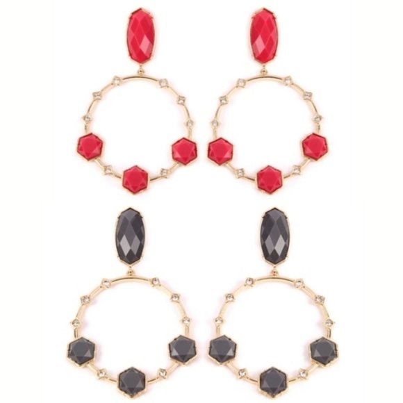 02698 Hoop Drop Earrings - Picture 6 of 6